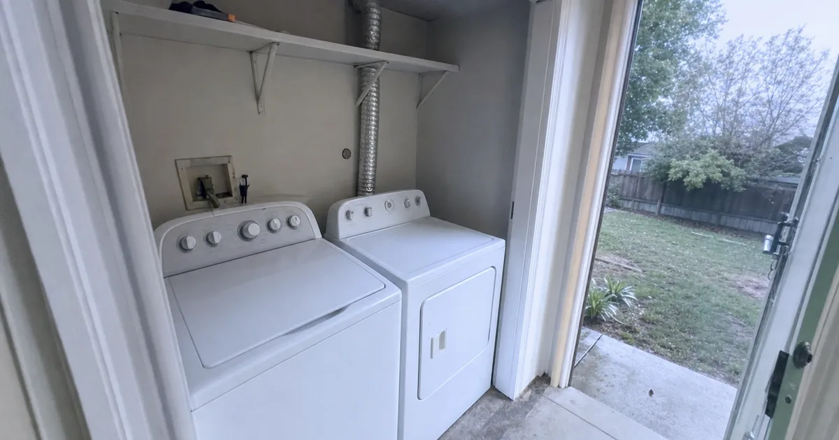 A Home Dryer Pulled Out From The Wall in Charlotte, NC